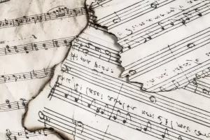 spartito musica ayurvedica dettaglio note musicali