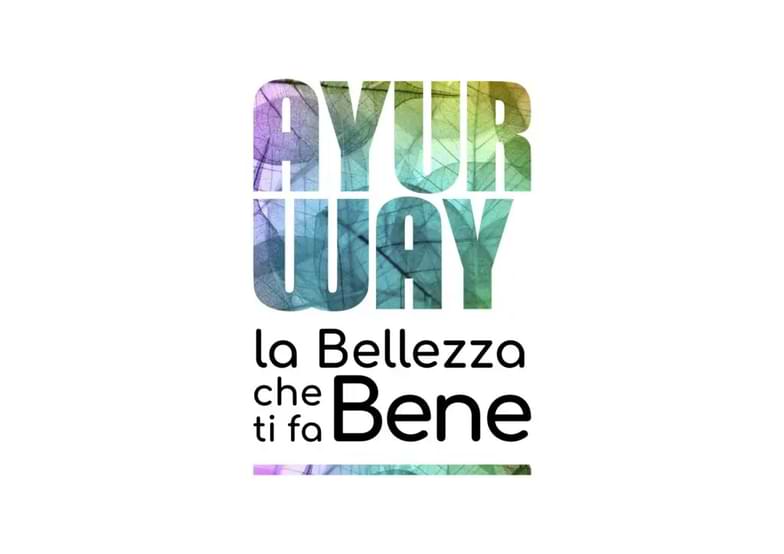 idee logo centro estetico: esempio di Ayurway, 'la bellezza che ti fa bene'